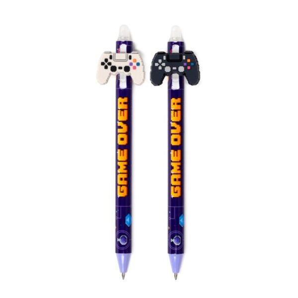 Erasable Pen with PVC Topper - Game Over