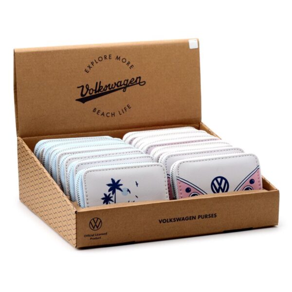 PUR136_001_1695228079 Small Zip Around Wallet - Volkswagen VW T1 Camper Bus Explore More
