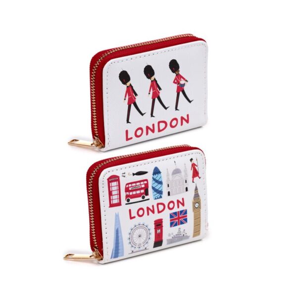 PUR160_002_1742376235 Small Zip Around Wallet - London Souvenir
