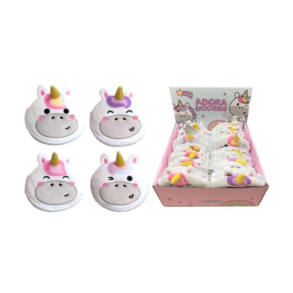 PUR170_001_1747669993 Plush Change Purse - Adoramals Unicorn