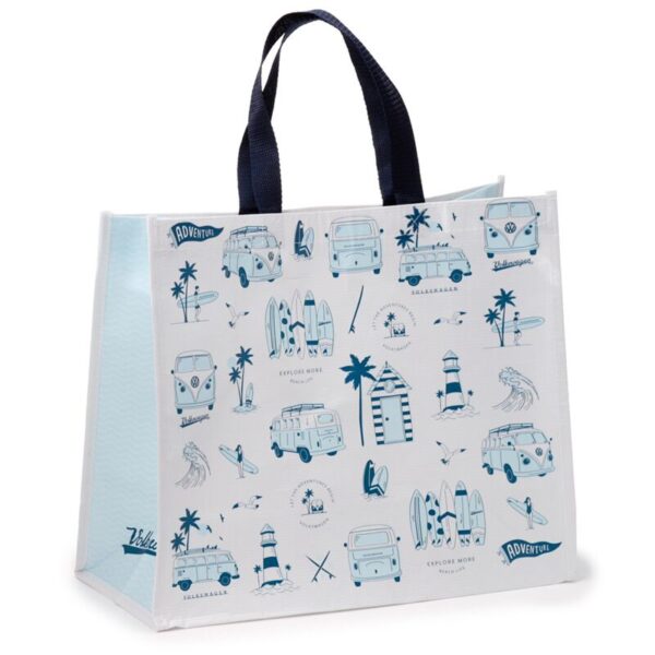RPBAG27_001_1698332560 Recycled RPET Reusable Shopping Bag - Volkswagen VW T1 Camper Bus Explore More