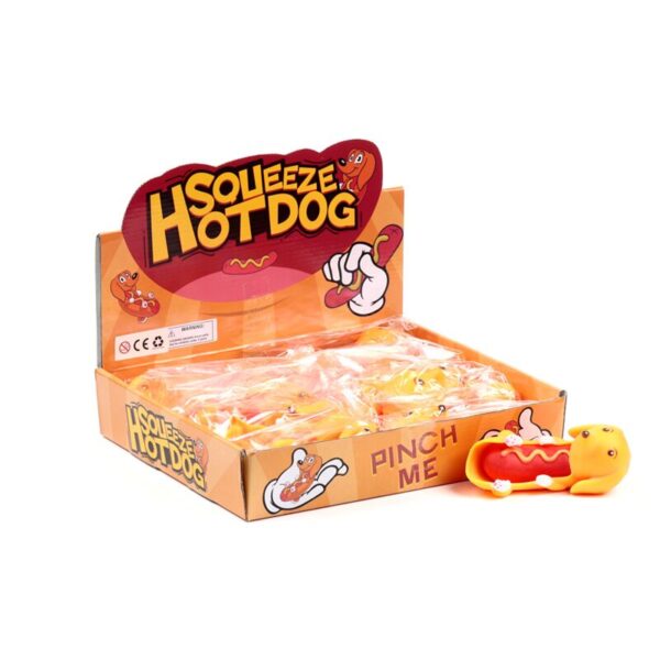 TY1018_001_1748521559 Stretchy Stress Fidget Toy - Hot Dog Sausage Dog
