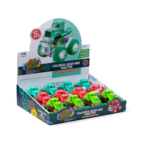TY993_001_1748521603 Kids Friction Action Toy - Stunt Tractor with Gears