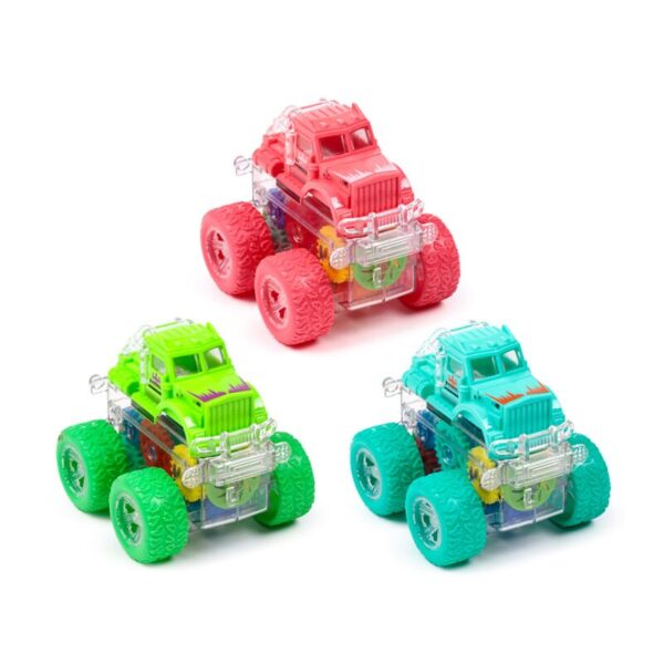 TY993_002_1748521603 Kids Friction Action Toy - Stunt Tractor with Gears