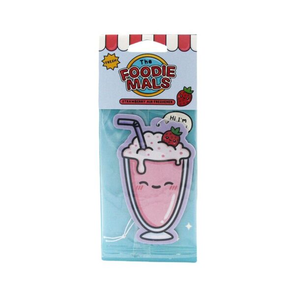 AIRF162_001_1736875091 2pcs x Air Freshener - Strawberry Scented Betty the Milkshake Foodiemals