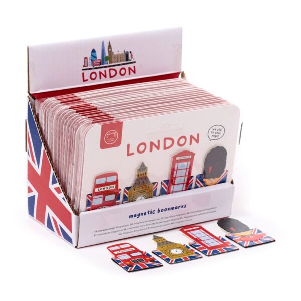 BOOK16_001_1737644333 Magnetic Shaped Bookmark Set - London Souvenir