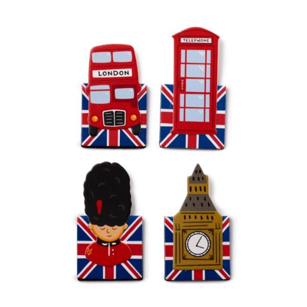 BOOK16_005_1737644333 Magnetic Shaped Bookmark Set - London Souvenir