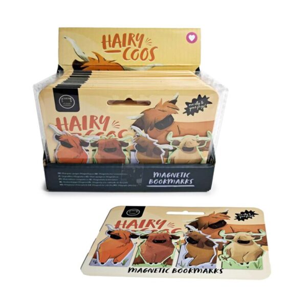 Magnetic Shaped Bookmark Set - Hairy Coos Highland Coo