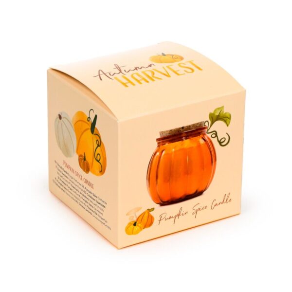 CAND101_002_1753192420 Shaped Glass Candle Jar - Autumn Harvest Pumpkin Spice