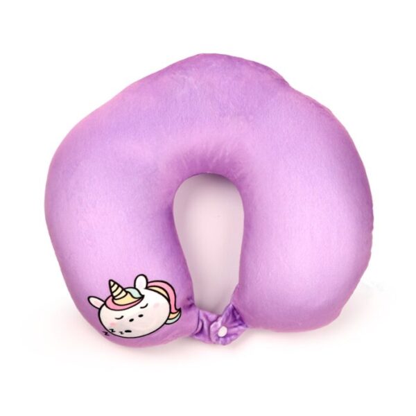 CUSH377_004_1740580910 2-in-1 Swapseazzz Travel Pillow and Plush Toy - Astra the Unicorn Adoracorns