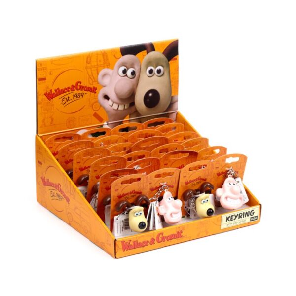 KEY294_001_1753283114 LED Keyring - Wallace & Gromit
