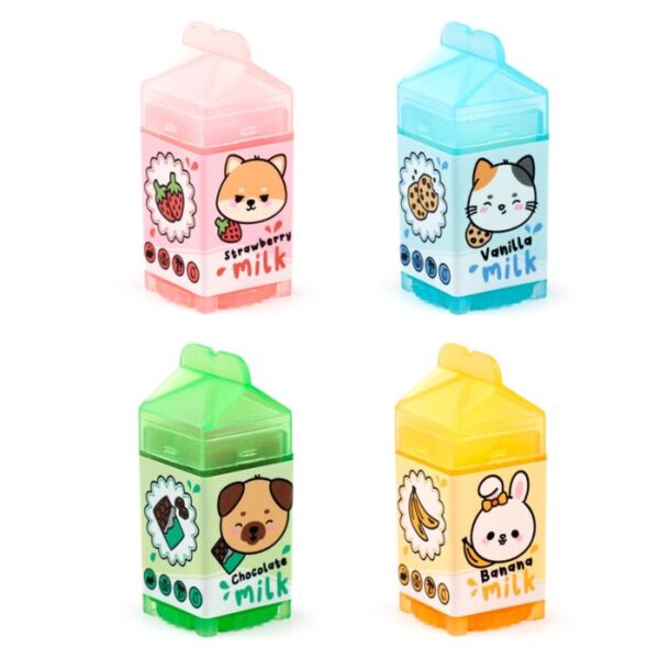 LIP157_002_1718898199 Lip Balm in Shaped Holder - Adoramals Milk Carton