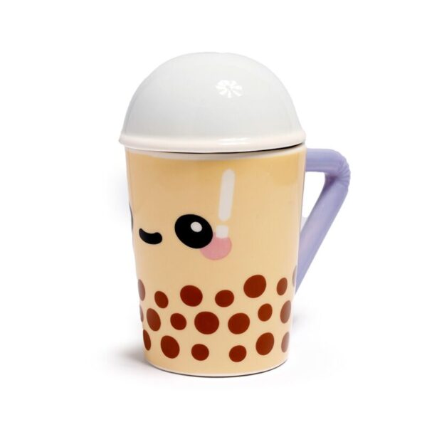 Ceramic Lidded Mug - Boba the Bubble Tea Foodiemals
