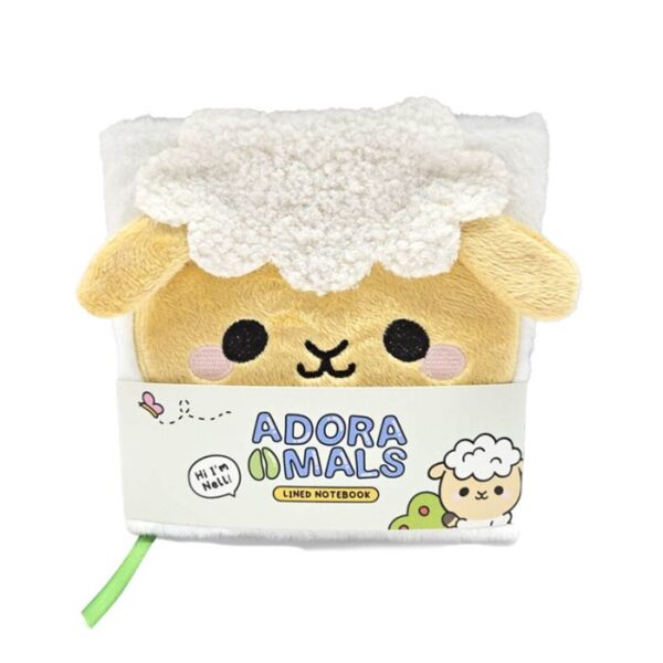 MEMO130_001_1736270071 Plush Notebook - Adoramals Sheep