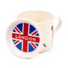 MUGC41_003_1755695216 Porcelain Mug & Coaster Lid Set - London Souvenir London Guardsman