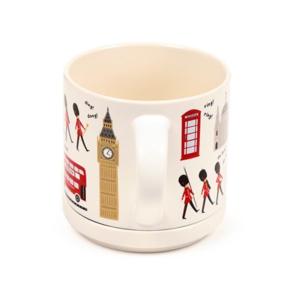 MUGC42_007_1755695234 Porcelain Mug & Coaster Lid Set - London Souvenir