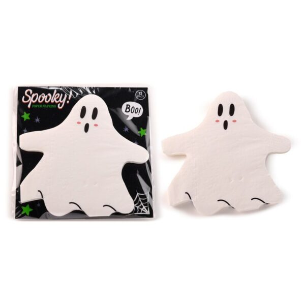 Pack of 12 Napkins - Halloween Ghost