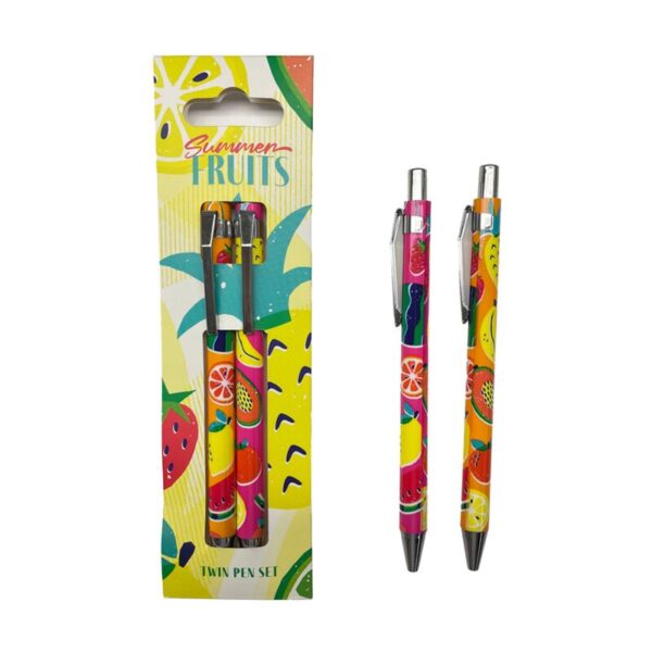 PENS43_001_1736270390 Pen Twin Set -  Summer Fruits