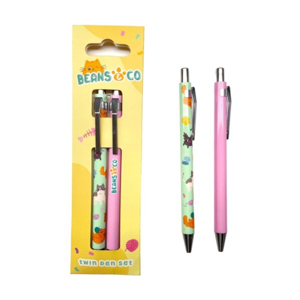 PENS45_001_1736270484 Pen Twin Set -  Beans & Co Cats