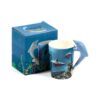 Shaped Handle Ceramic Mug - Dolphin