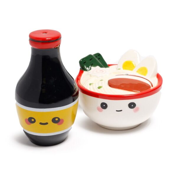 Ceramic Salt & Pepper Set - Nori the Ramen Foodiemals