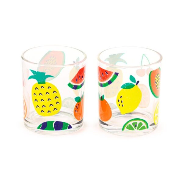 TUMB16_001_1752507099 Glass Tumbler Set of 2 250ml - Summer Fruits