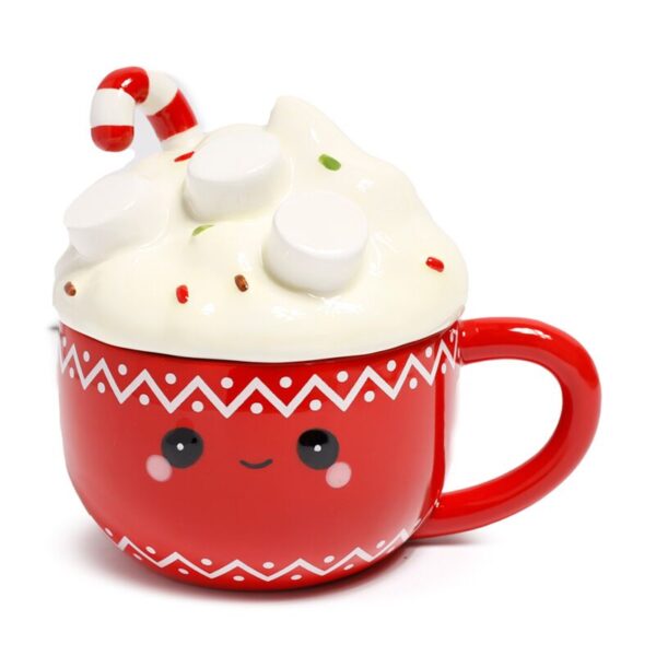 Ceramic Lidded Mug - Hot Chocolate Foodiemals