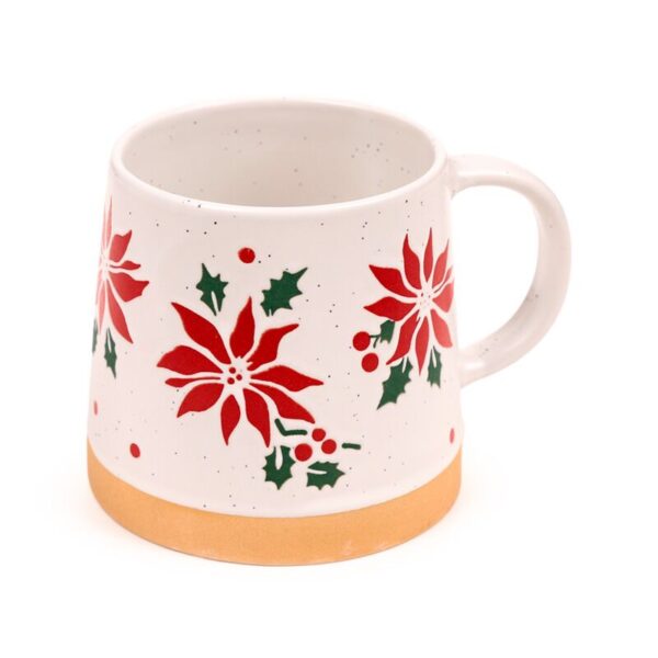 XMUG481_001_1755695315 Stoneware Mug - Poinsettia