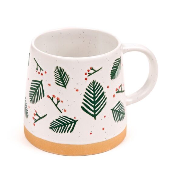 XMUG482_001_1755695335 Stoneware Mug - Pine Sprigs & Berries