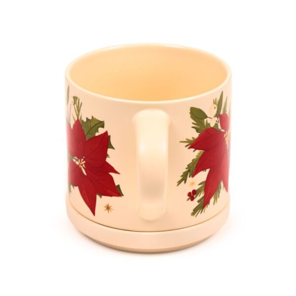 XMUGC45_007_1755695353 Porcelain Mug & Coaster Lid Set - Christmas Botanicals