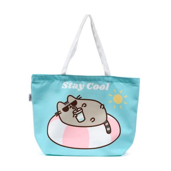 BBAG05_001_1746545113 Polyester Beach Bag - Pusheen the Cat Summer