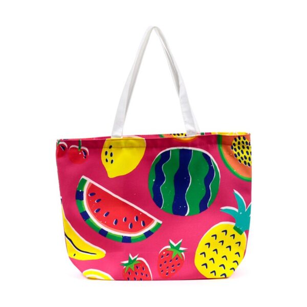 BBAG07_001_1746545148 Polyester Beach Bag - Summer Fruits