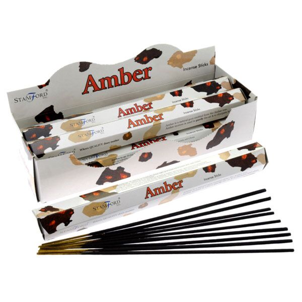 INC229_001_1599530035 Stamford Hex Incense Sticks - Amber 6 PACK