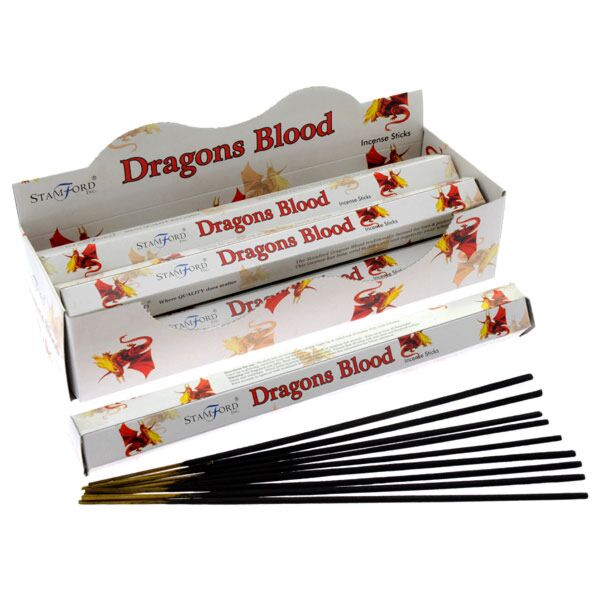INC232_001_1599530188 Stamford Hex Incense Sticks -Dragons Blood 6pack