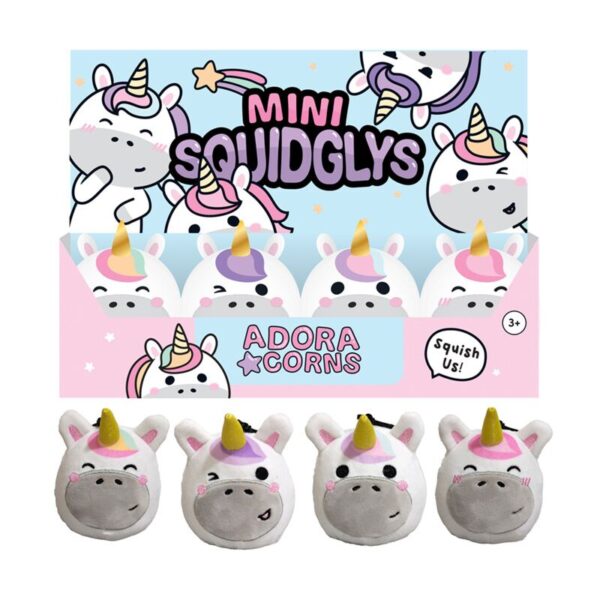 KEY318_001_1747658512 Squidglys Plush Mini Keyring - Adoracorns Astra the Unicorn