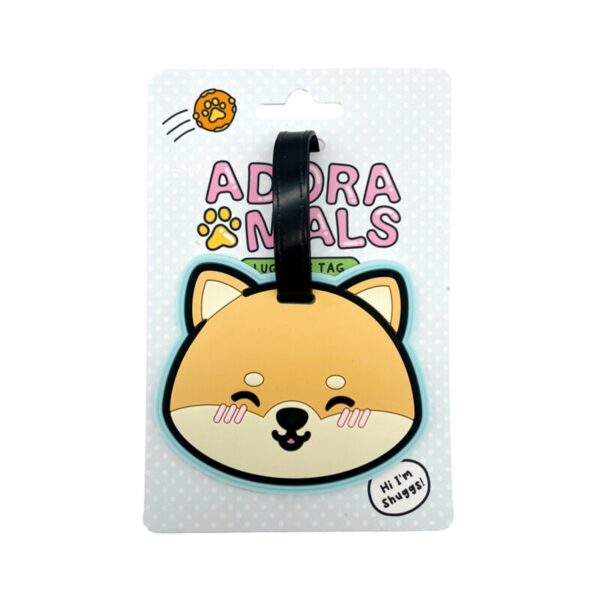 PVC Luggage Tag Set of 2 - Adoramals Shuggs the Shiba Inu