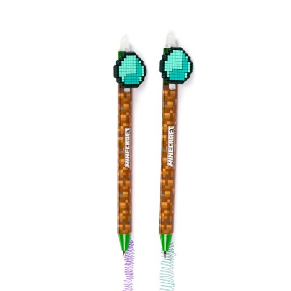PEN330_006_1757408192 Erasable Pen with PVC Topper - Minecraft