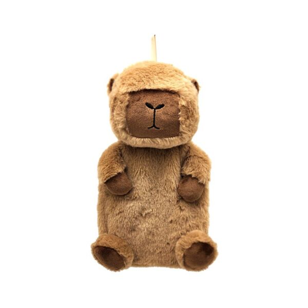 WARM129_001_1736940764 Hot Water Bottle with Plush Cover 650ml - Capybara