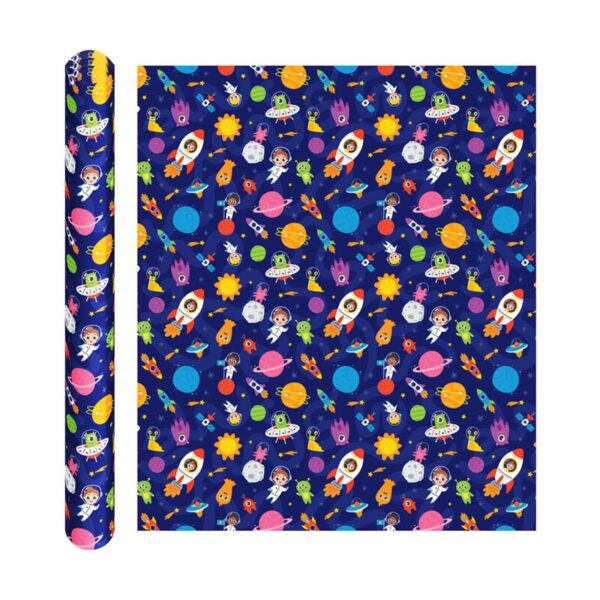 WRAP69A_001_1742245004 Wrapping Paper 3m Roll - Space Cadet