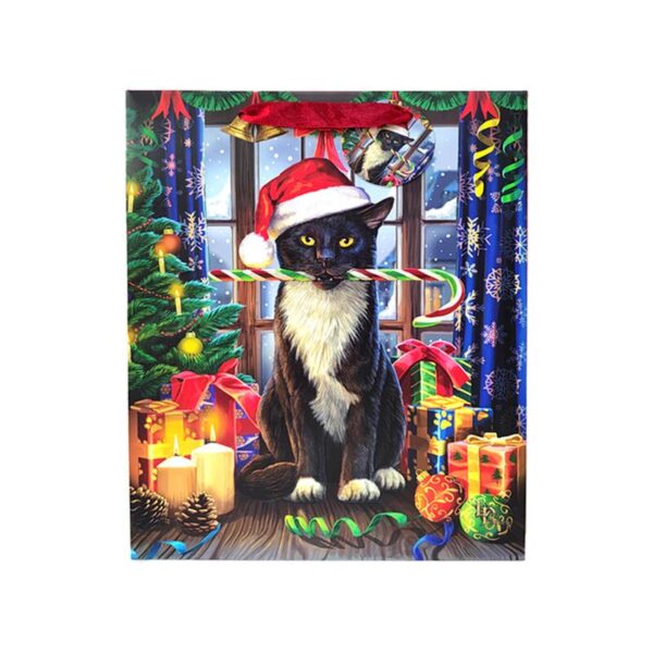 XGBAG124A_001_1742245071 Christmas Gift Bag (Large) - Lisa Parker Christmas Krampus Cat
