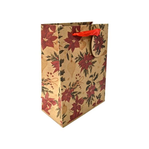 XGBAG126B_001_1742245277 Christmas Gift Bag (Medium) - Christmas Botanicals