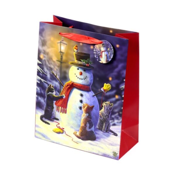 XGBAG130A_003_1758032181 Christmas Gift Bag (Medium) - Lisa Parker Little Helpers Christmas Cats