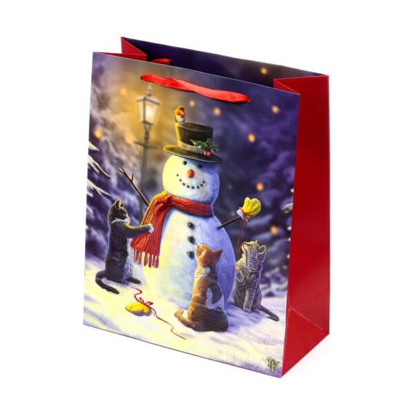 XGBAG130A_007_1758032181 Christmas Gift Bag (Medium) - Lisa Parker Little Helpers Christmas Cats