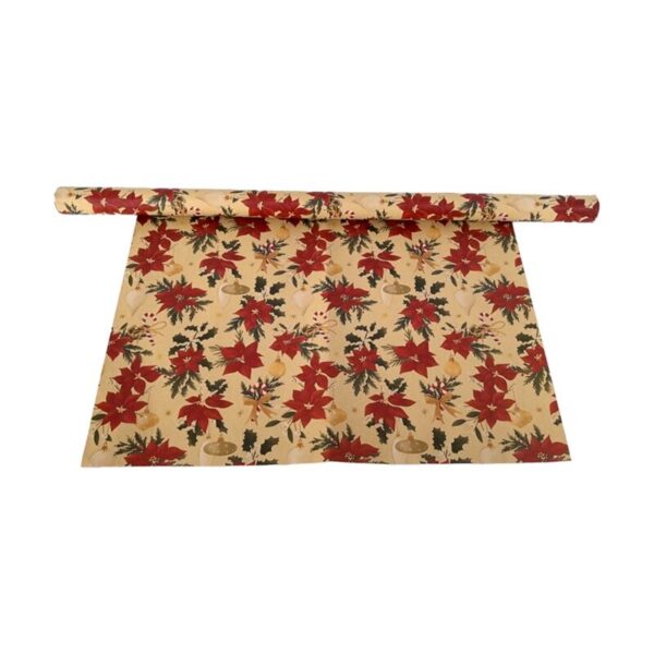 XWRAP66A_001_1742246194 Wrapping Paper 3m Roll - Christmas Botanicals