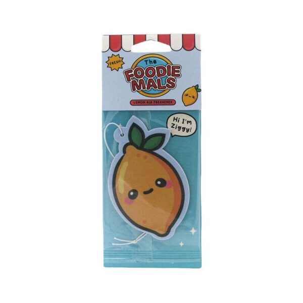 AIRF163_001_1736875759 2 x Air Freshener - Lemon Scented Ziggy the Lemon Foodiemals