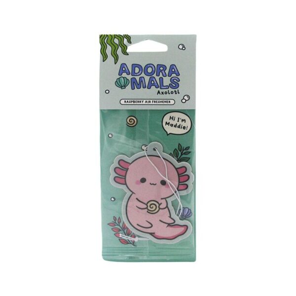 AIRF164_001_1736875768 2 x Air Freshener - Raspberry Scented Maddie the Axolotl