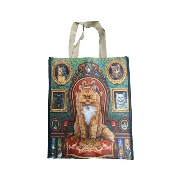 NWBAG102_001_1754472886 Durable Reusable Shopping Bag - Lisa Parker Mad About Cats
