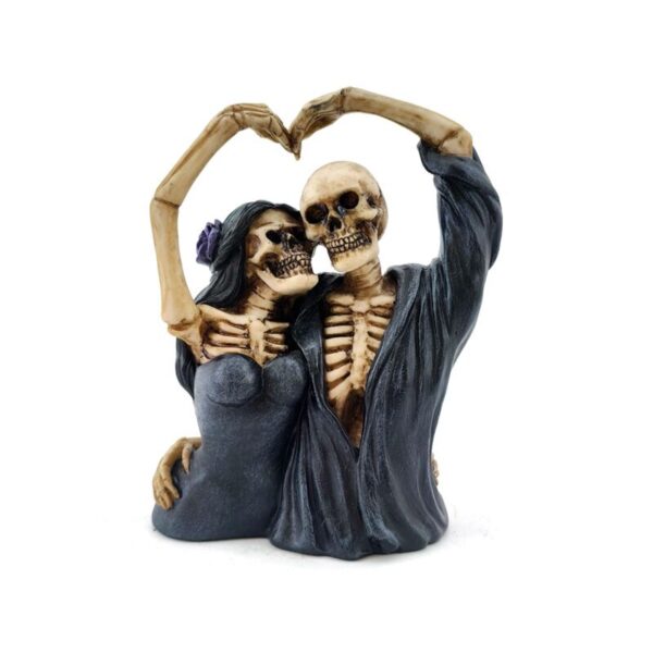 SK419_001_1747658930 Decorative Ornament - Skeleton Couple Heart Arms