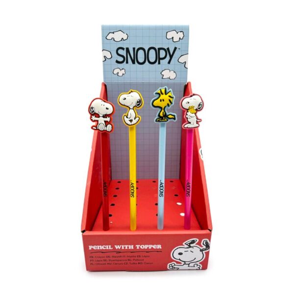 STA410_001_1747658976 Pencil with PVC Topper - Peanuts Snoopy & Woodstock