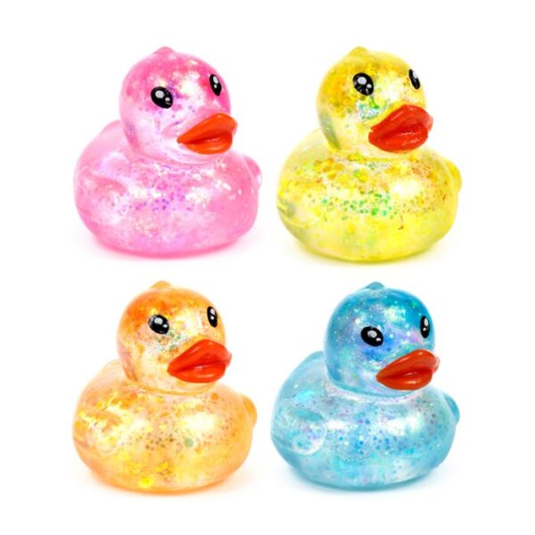 TY1015_002_1742913921 Stretchy Squeezy Fidget Toy - Glitter Duck